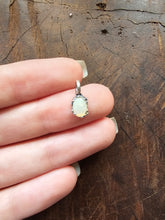 Small White Opal Pendant