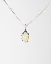 Small White Opal Pendant