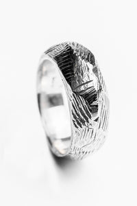 Heavy Textured High Set Ring