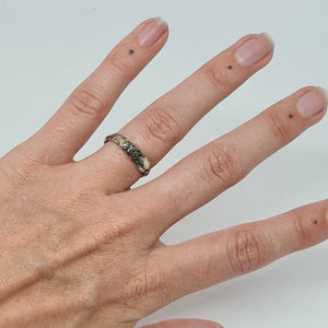 Organic Textured Ring Size Q