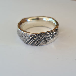 Ocean Textured Ring III Size V