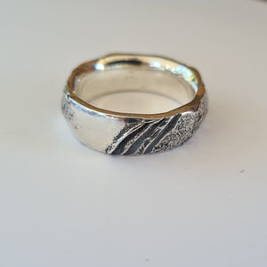 Ocean Textured Ring III Size V