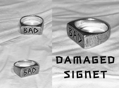 Bad Co Damaged Signet Ring